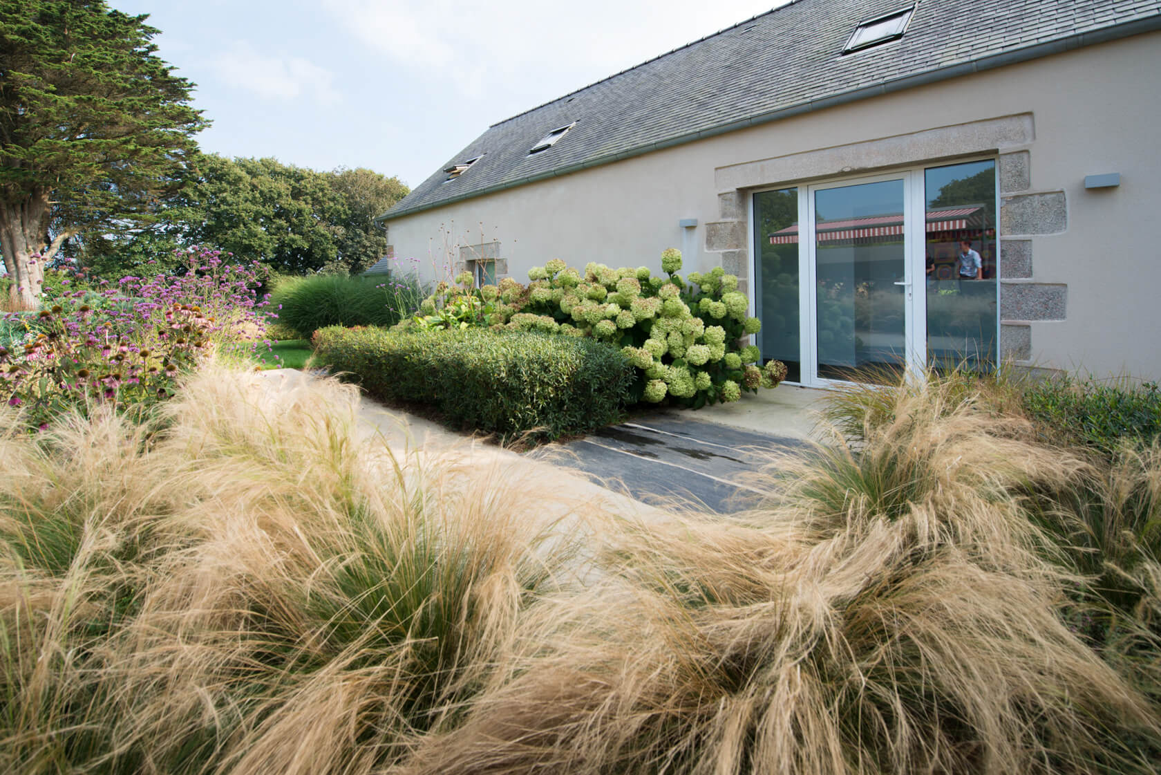 Aménagement de jardin en Corten