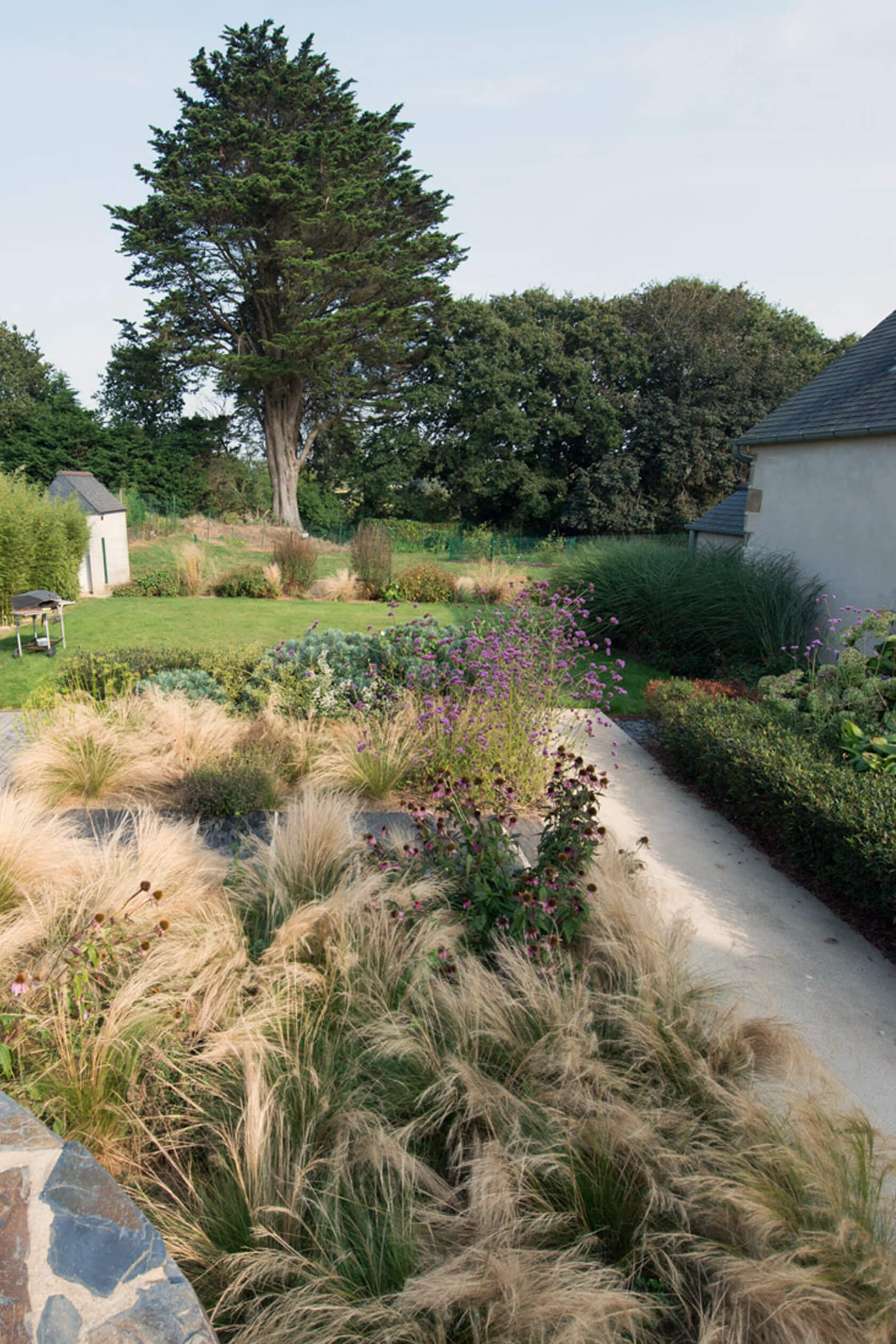 Aménagement de jardin en Corten