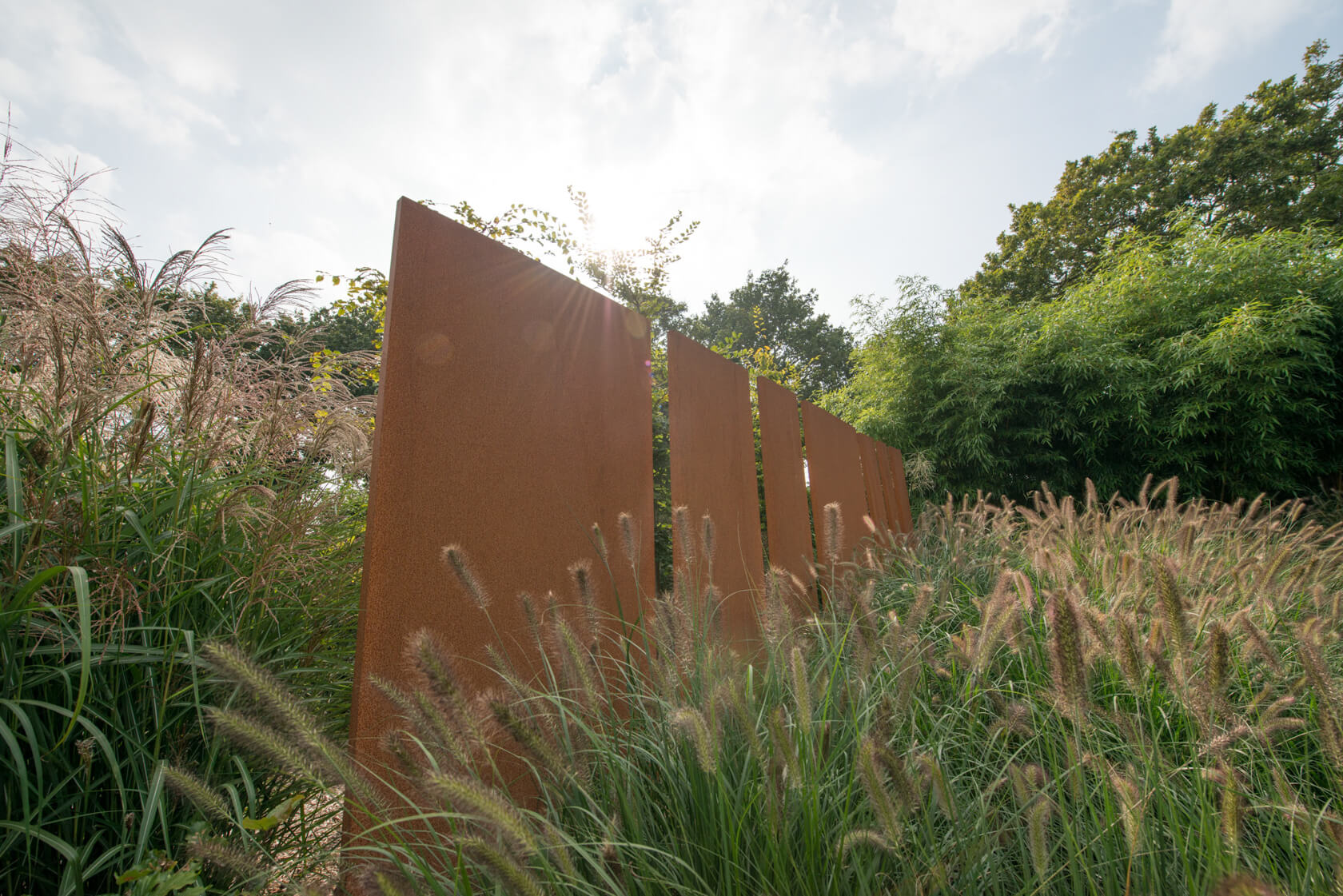 Aménagement de jardin en Corten