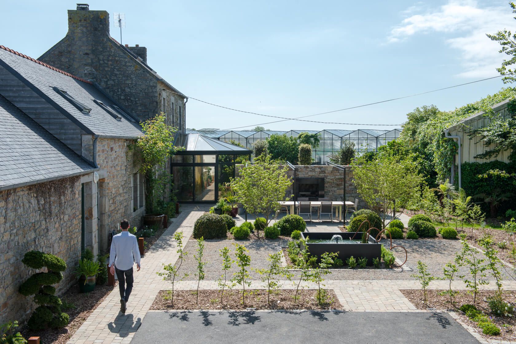 ferme bretonne : aménagement jardin finistère