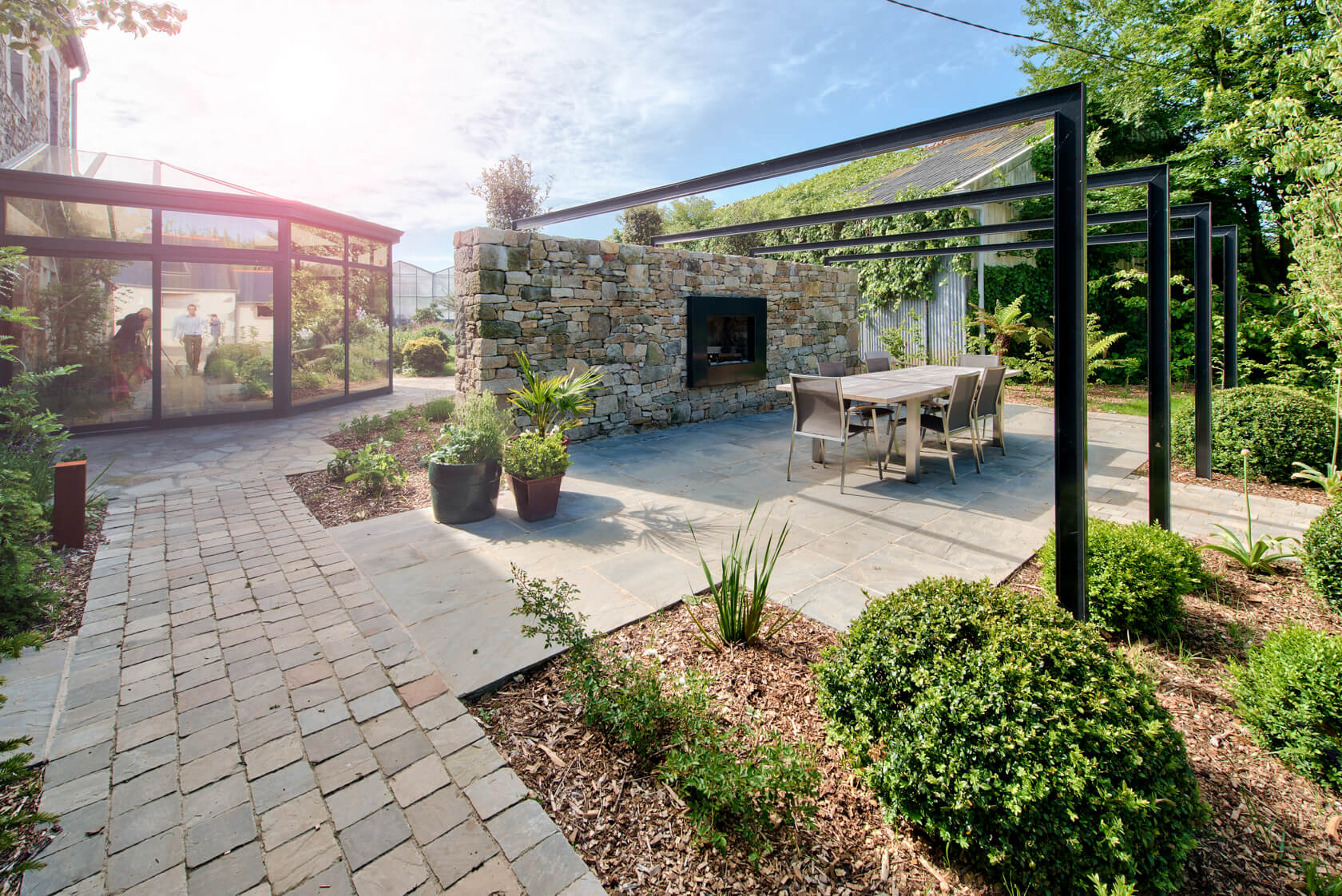 ferme bretonne : aménagement jardin finistère