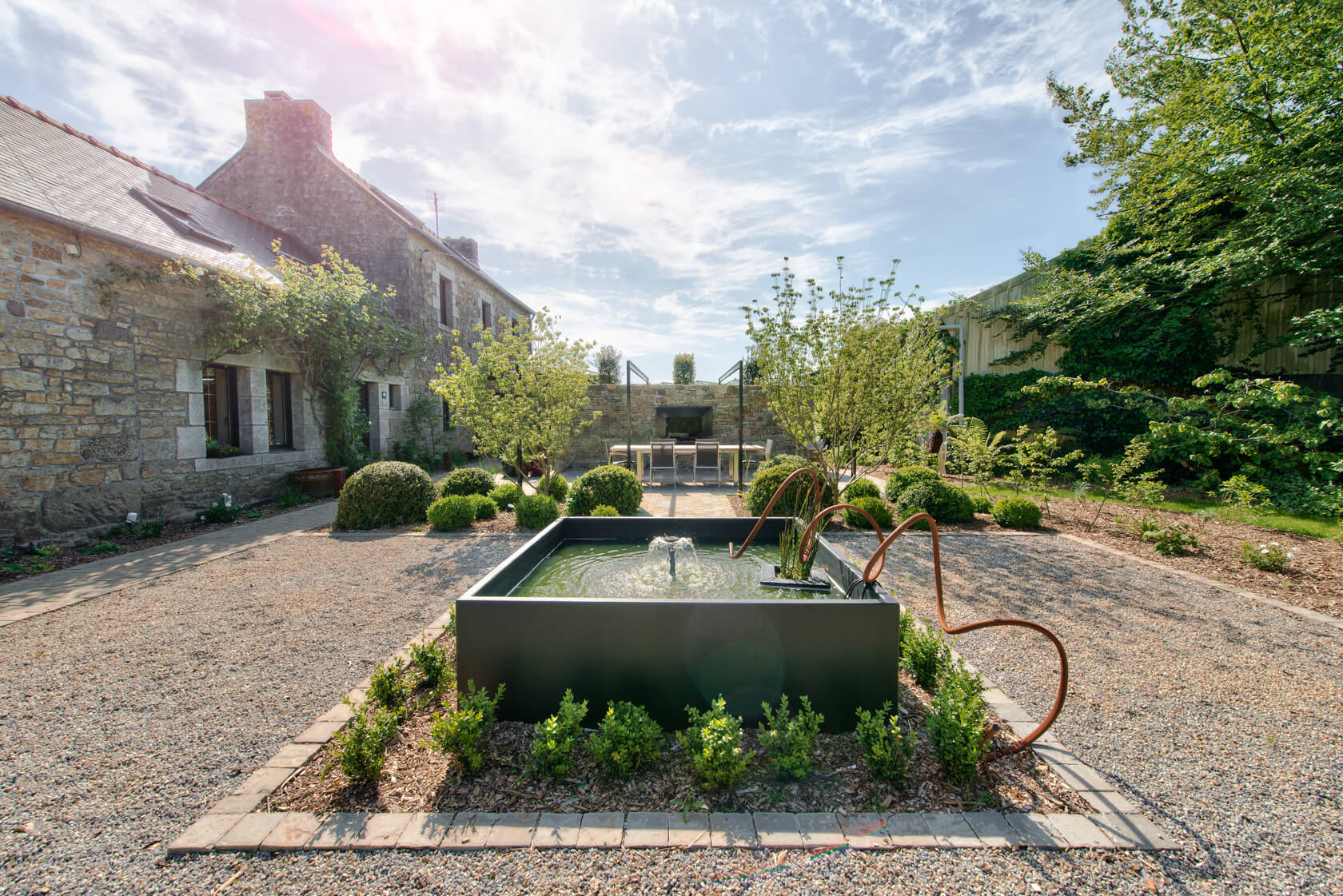 ferme bretonne : aménagement jardin finistère
