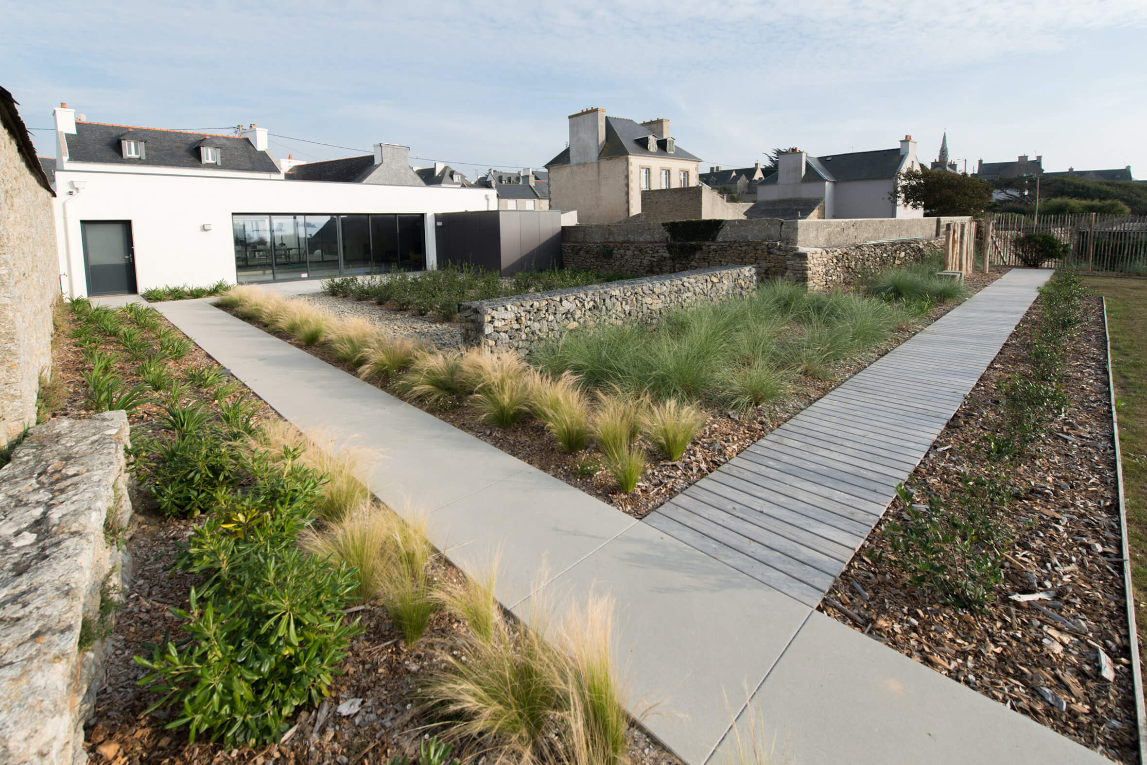 Jardin à Porspoder paysagiste dunes et rochers