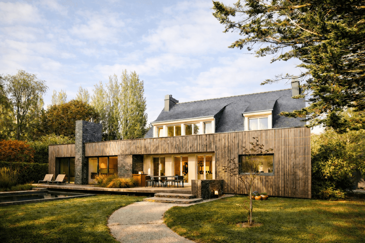 Architecte extérieur Brest Finistère Bretagne - Ecrin de baignade 1